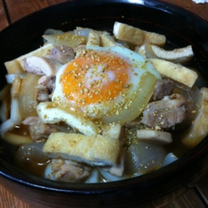 鶏肉の温か煮込みうどん♡